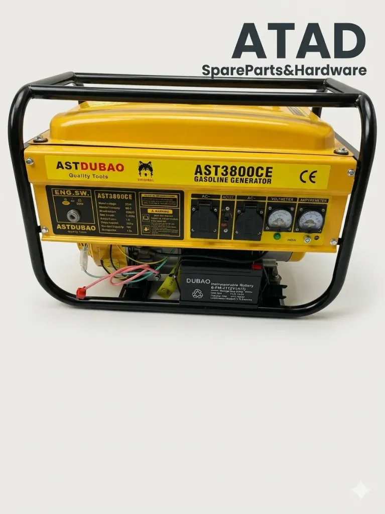 ASTDUBAO /   6.5HP / 3KVA / 15L  مولد كهرباء بنزين بقوة – تشغيل مزدوج (يدوي وسلف) .