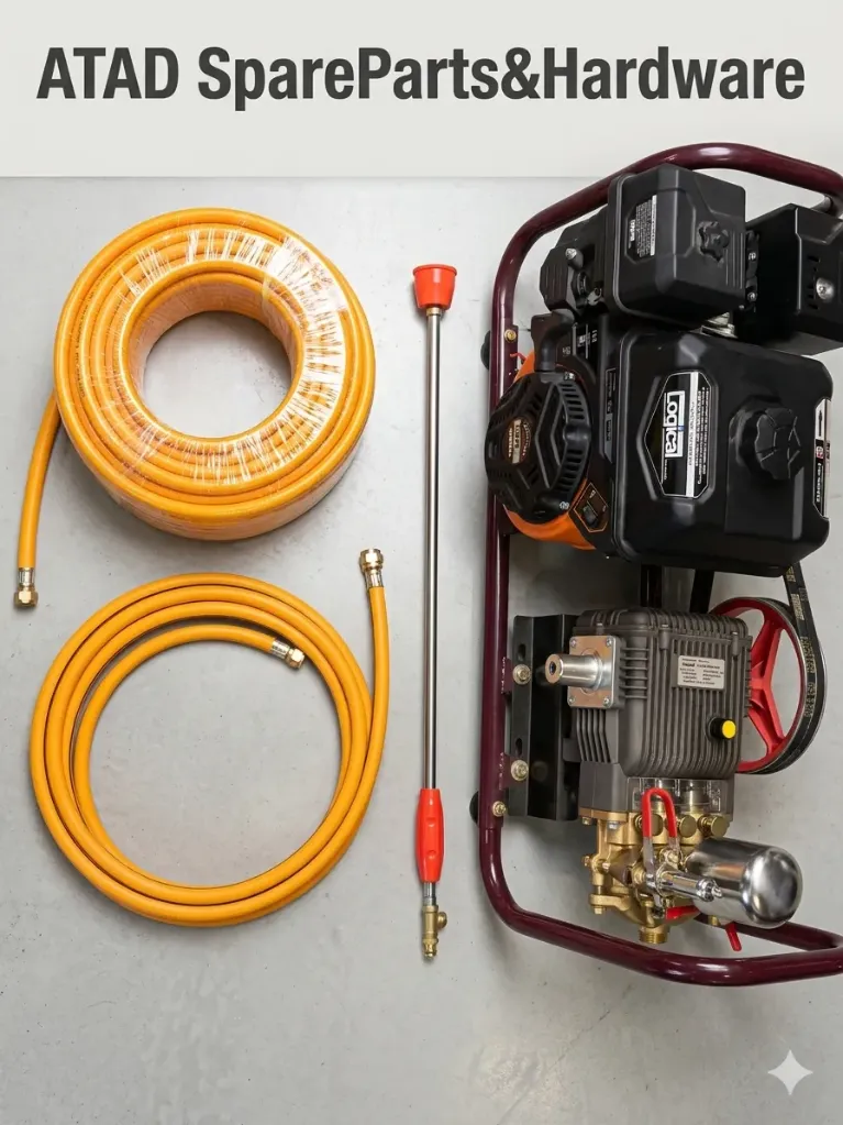 [(SLOW-30HK)] جهاز رش LOGICAL(SLOW-30HK) | محرك 5.2HP بمبدل تروس | مضخة نحاس FST-30H | طقم متكامل (100 متر)