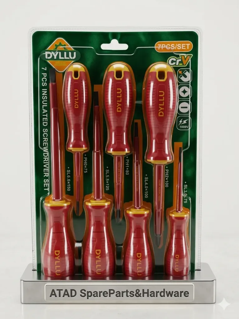 DYLLU /طقم مفكات كهرباء عازل 7 قطع