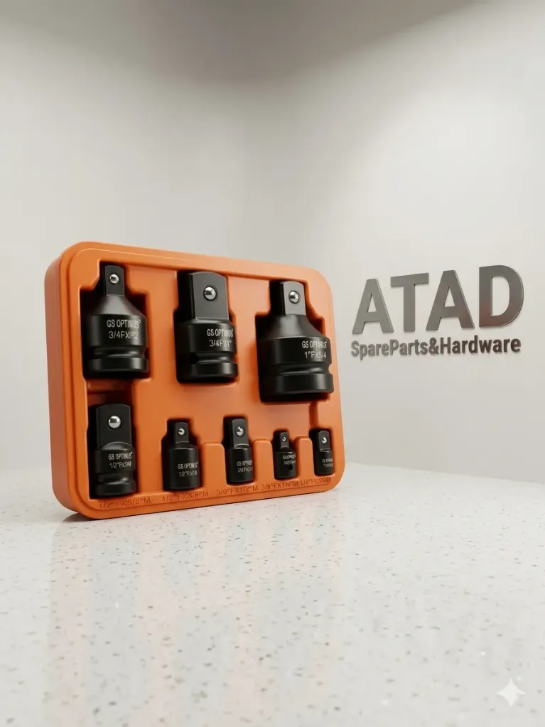 طقم وصلات ومحولات اللقم بوكسات  (Impact Adapter Set) – 8 قطع متكاملة