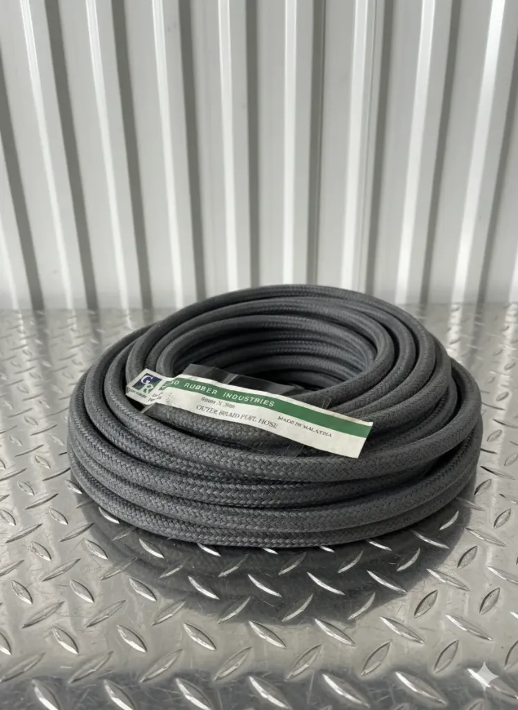 GOOD RUBBER (MADE IN MALASYIA)    بربيش خرطوم بنزين كتان 6ملم 20متر