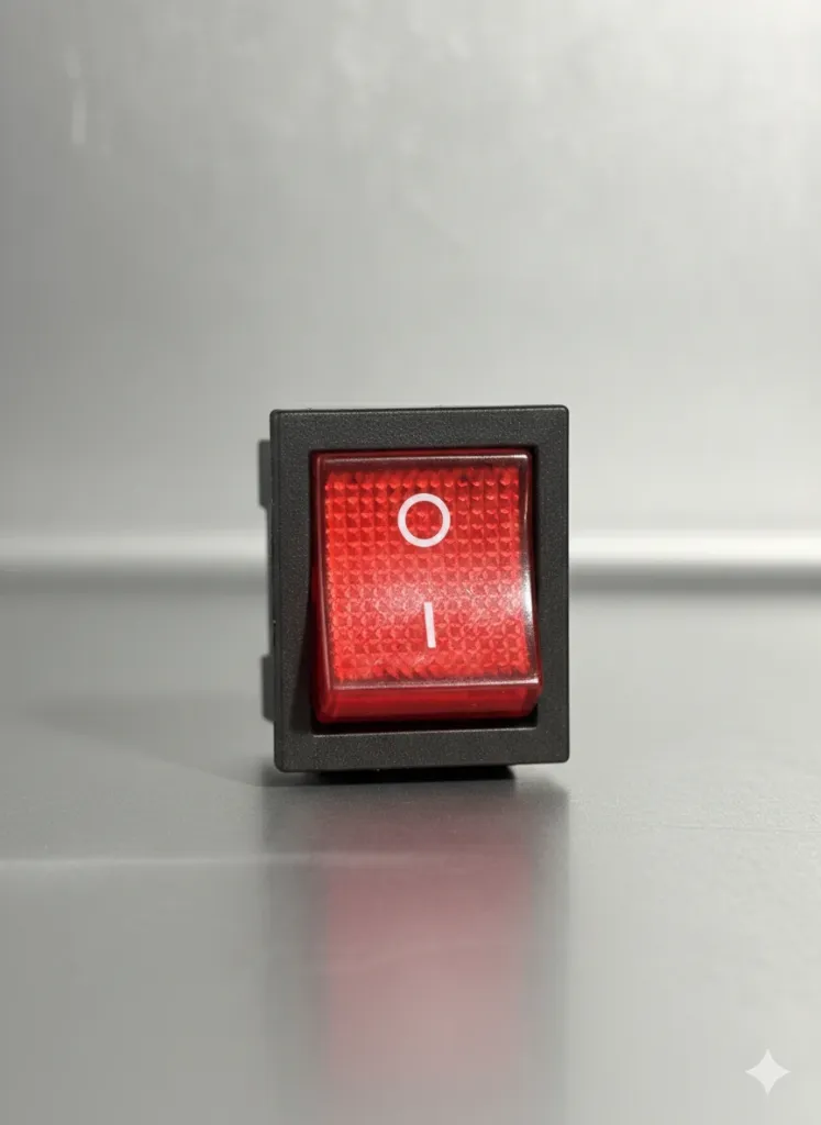مفتاح تشغيل صناعي عالي التحمل - إضاءة LED حمراء